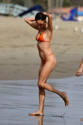 Alessandra Ambrosio in a Bikini on the Beach in Santa Monica 08/19/2023