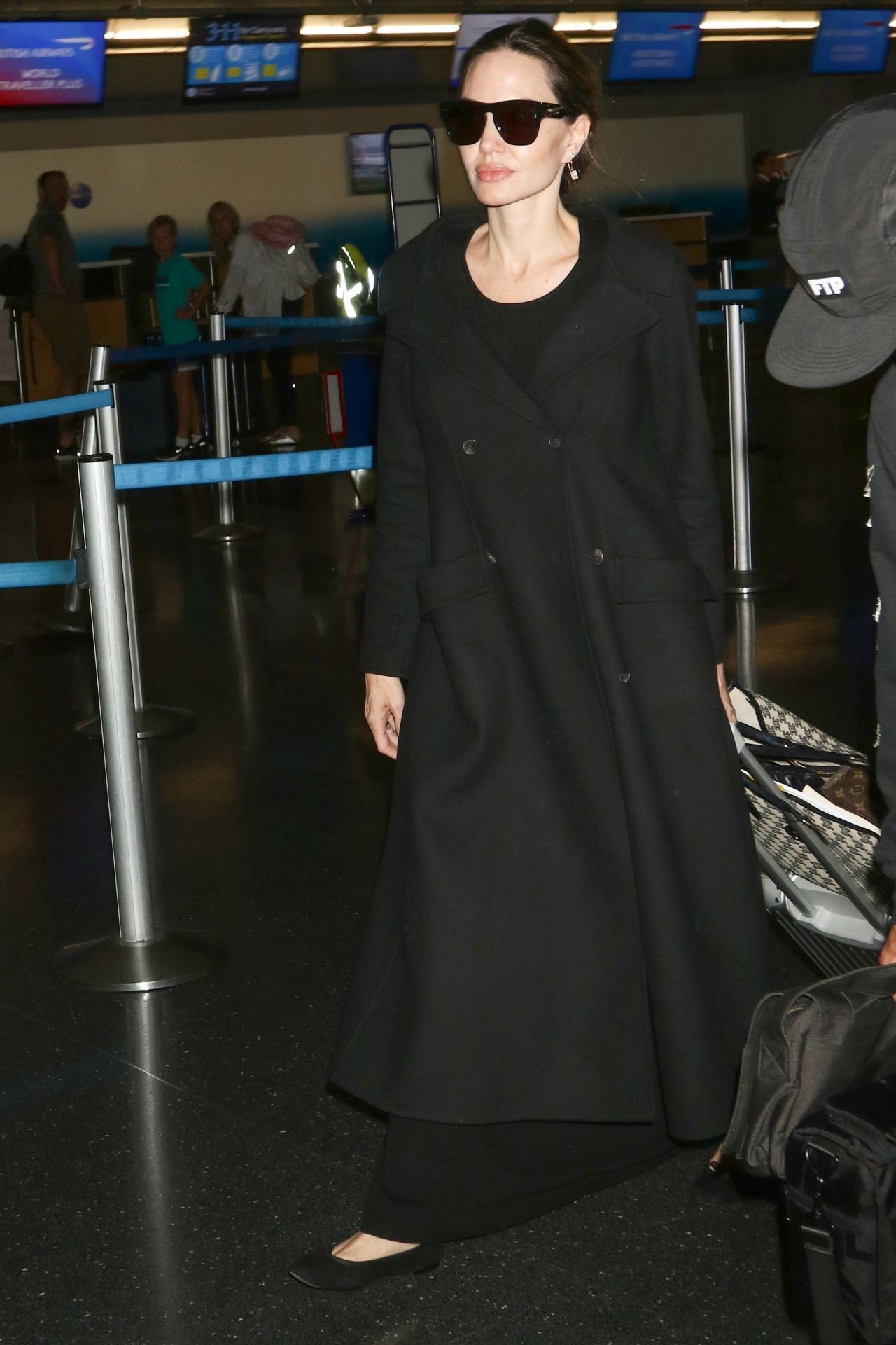 Angelina Jolie was spotted at JFK Airport on Friday afternoon after taking  a trip to New York City with all six of her…