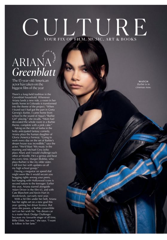 Ariana Greenblatt - Marie Claire Australia September 2023 Issue