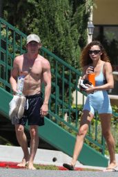 Ashley Moore and Jeremy Allen White in West Hollywood 08/25/2023