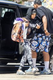 Blac Chyna in Casual Outfit Heads to a Beauty Salon in LA 08/07/2023