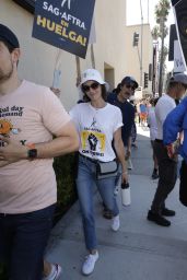 Camilla Belle - SAG-AFTRA and WGA Strike at Warner Brothers Studios in Burbank 08/18/2023