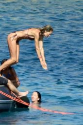 Candice Swanepoel, Doutzen Kroes and Joan Smalls on Holiday in the Mykonos Islands 08/21/2023