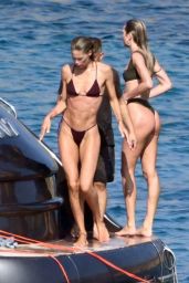 Candice Swanepoel, Doutzen Kroes and Joan Smalls on Holiday in the Mykonos Islands 08/21/2023