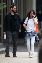 Courteney Cox and Johnny McDaid in New York 08/26/2023