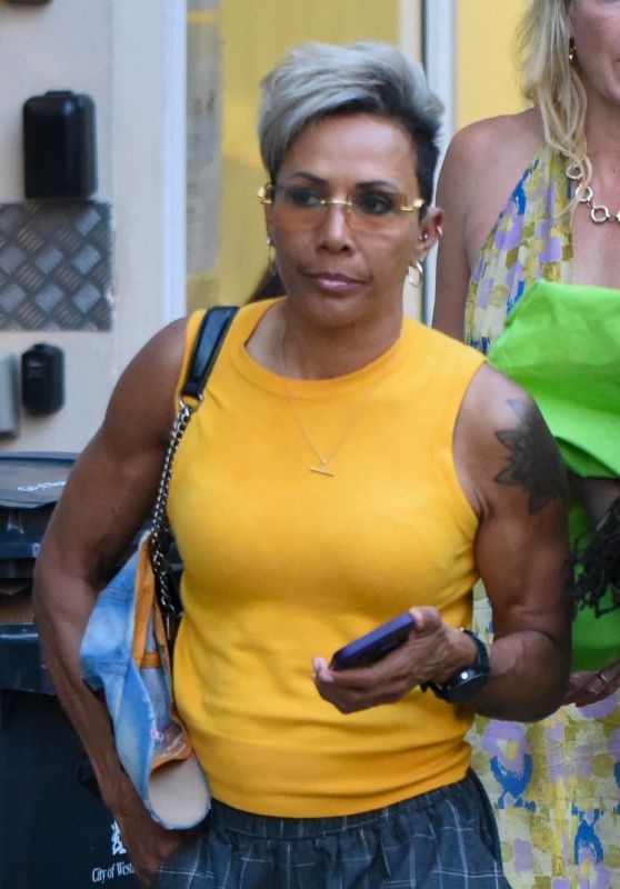 Dame Kelly Holmes and Dawn Butler out in Soho 08/23/2023