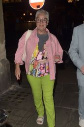 Denise Welch - Leaves The Apollo Theatre in London 08/22/2023