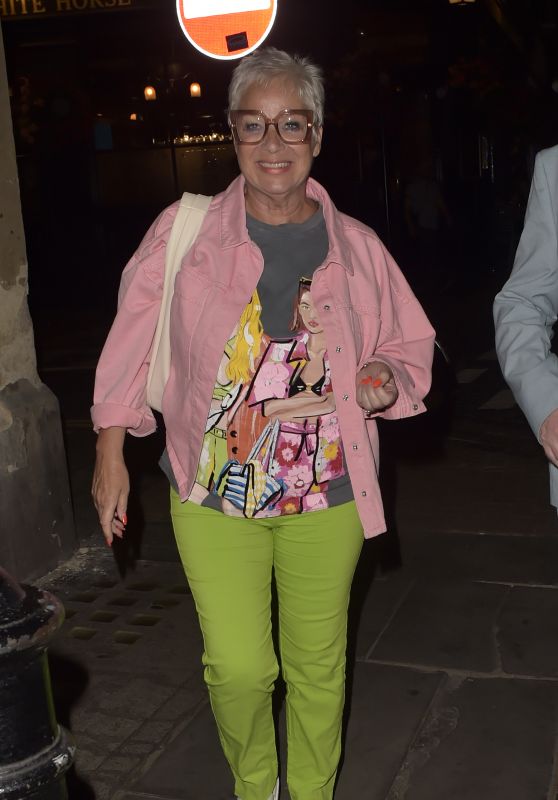 Denise Welch - Leaves The Apollo Theatre in London 08/22/2023