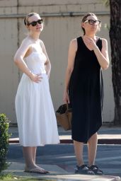 Elle Fanning in a Long White Dress Shopping in Beverly Hills 08/10/2023