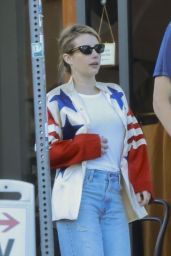 Emma Roberts in Casual Outfit in Los Feliz 08/08/2023