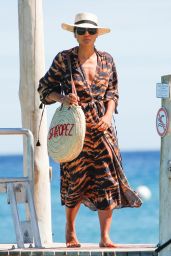 Emma Weymouth - Arriving at Club 55 in Saint Tropez 08/29/2023