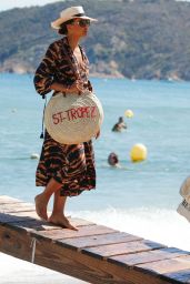 Emma Weymouth - Arriving at Club 55 in Saint Tropez 08/29/2023