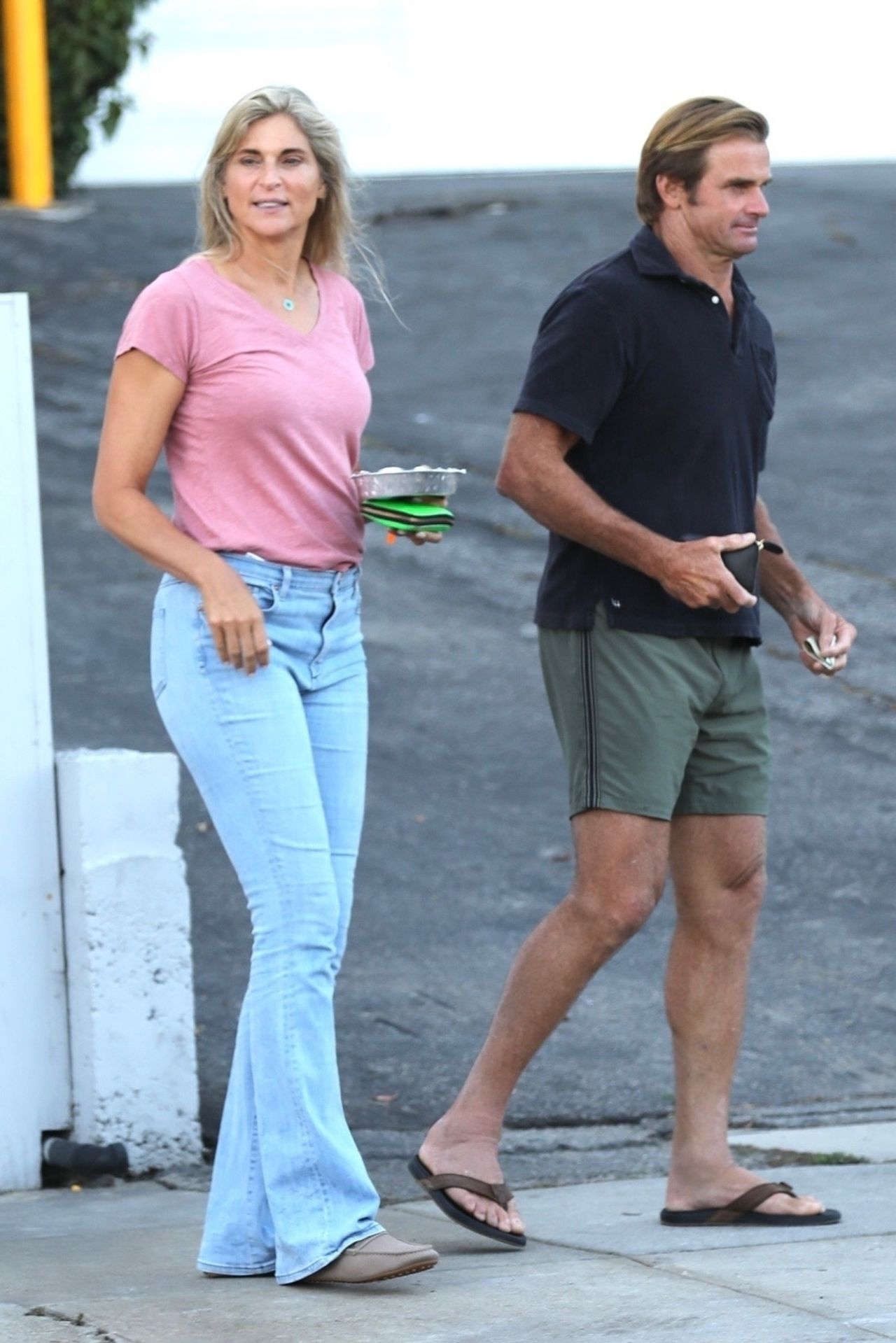 Gabrielle Reece and Laird Hamilton at Caffé Delfini Italian restaurant