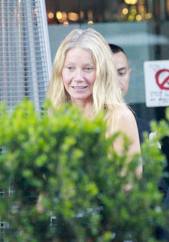 Gwyneth Paltrow Makeup Free at Mr. Chow in Beverly Hills 08/27/2023