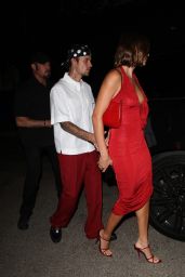 Hailey Rhode Bieber and Justin Bieber at The Nice Guy in West Hollywood 08/04/2023
