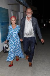 Helen Mirren and Taylor Hackford at Giorgio Baldi in Santa Monica 08/28/2023