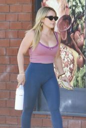 Hilary Duff in Workout Outfit in Sherman Oakes 08/07/2023