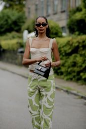 Jamilla Strand Arriving at Stine Goya Show at Copenhagen Fashion Week 08/09/2023