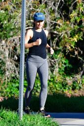 Jennifer Garner After Intense Running in Brentwood 08/29/2023