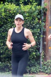 Jennifer Garner and John Miller Jog in Brentwood 08/14/2023