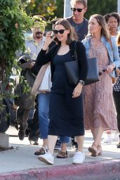 Jennifer Garner Wearing a Classic Black Dress in Los Angeles 08/21/2023