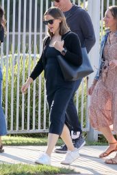Jennifer Garner Wearing a Classic Black Dress in Los Angeles 08/21/2023