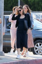 Jennifer Garner Wearing a Classic Black Dress in Los Angeles 08/21/2023
