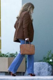 Jennifer Lopez in a Brown Blazer Jacket and Blue Denim Jeans in Los Angeles 08/23/2023