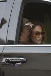 Jennifer Lopez in a Brown Blazer Jacket and Blue Denim Jeans in Los Angeles 08/23/2023 (more photos)