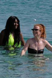 Jess Glynne in a Black Bikini on Holiday in Ibiza 08/15/2023