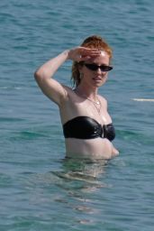 Jess Glynne in a Black Bikini on Holiday in Ibiza 08/15/2023