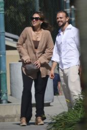 Jessica Alba and Brandon Green in Los Angeles 08/25/2023