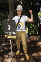 Judy Reyes - SAG-AFTRA and WGA Strike at Warner Brothers Studios in Burbank 08/18/2023
