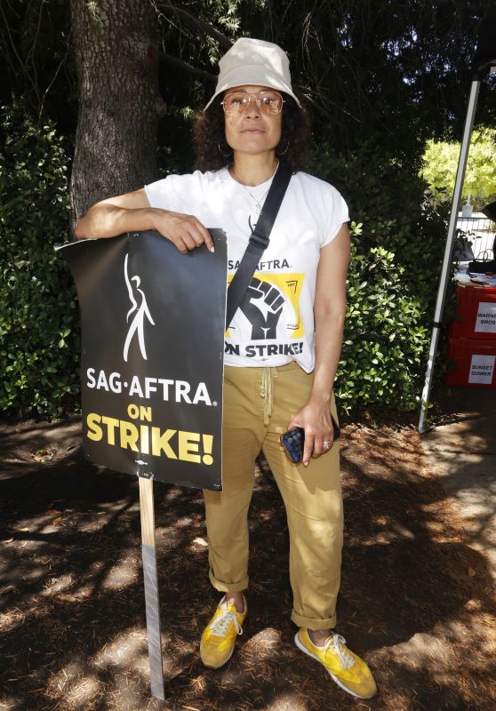 Judy Reyes - SAG-AFTRA and WGA Strike at Warner Brothers Studios in Burbank 08/18/2023