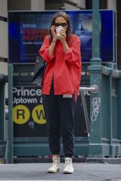 Katie Holmes in Casual Attire in New York 08/14/2023