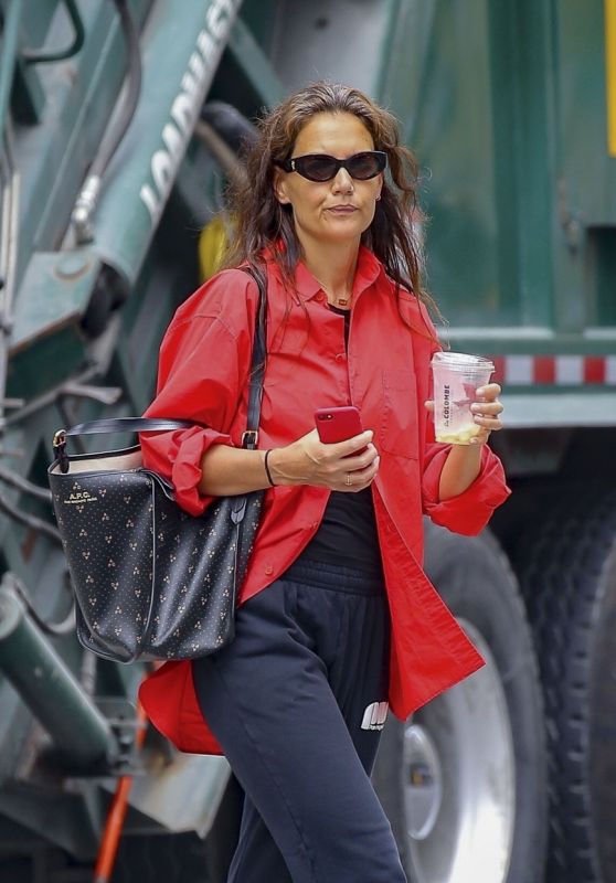 Katie Holmes in Casual Attire in New York 08/14/2023