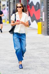 Katie Holmes in Casual Outfit in New York 08/08/2023