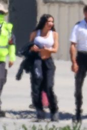 Kim Kardashian - Arriving in Los Angeles on Her Private Plane 08/19/2023