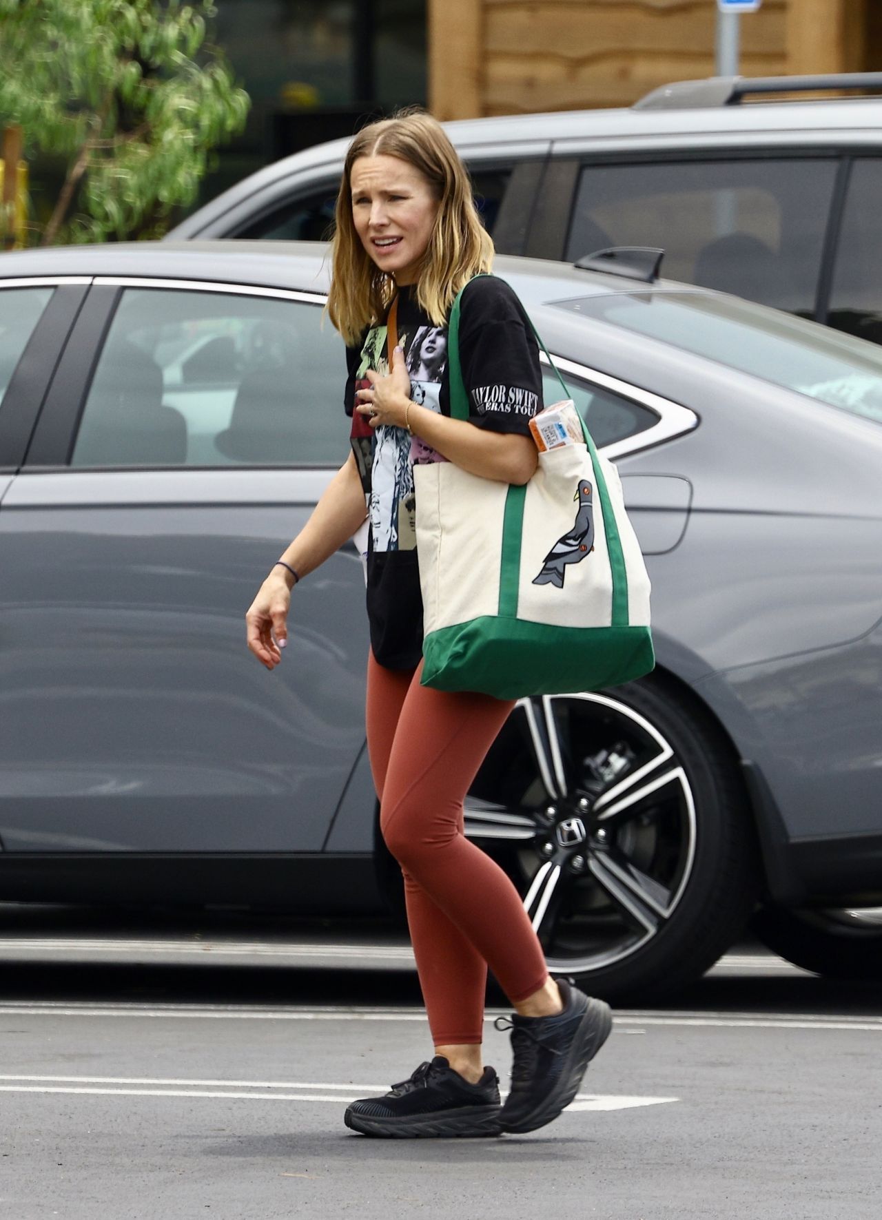KRISTEN BELL in Shorts Out and About in West Hollywood – HawtCelebs