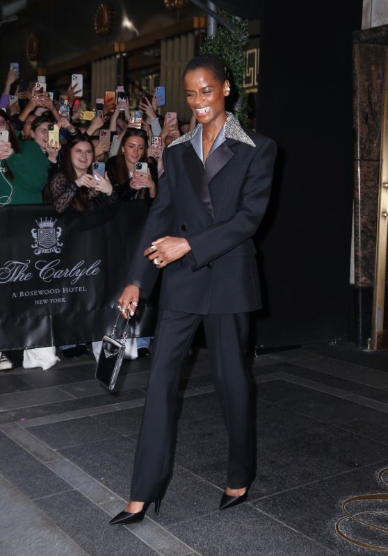 Letitia Wright Leaving The Mark Hotel for the 2023 Met Gala in NYC 05