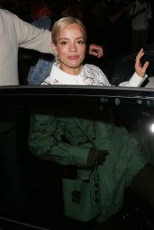 Lily Allen - Leaving the Duke Of York Theatre in London 08/17/2023