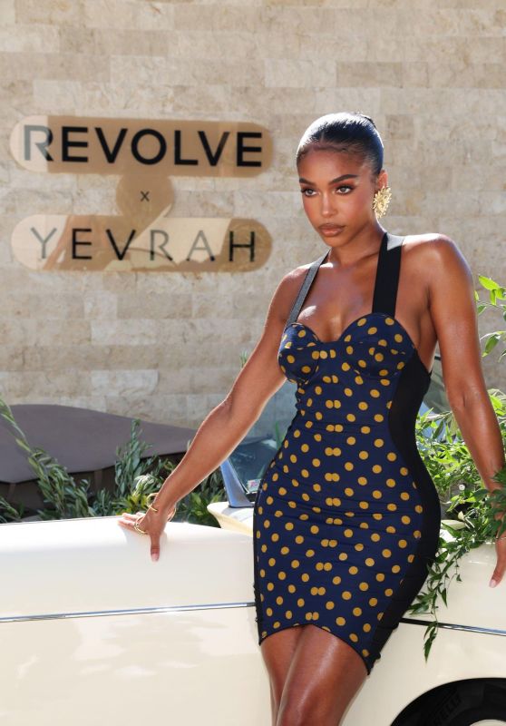 Lori Harvey - Partners With REVOLVE to Launch Her New Brand Yevrah Swim at Villa Fiona in Hollywood 08/15/2023