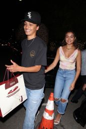 Madison Bailey and Mariah Linney at Catch Steak Restaurant in West Hollywood 08/25/2023