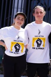 Mary Mouser - SAG-AFTRA and WGA Strike in Los Angeles 08/04/2023