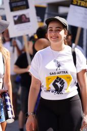 Mary Mouser - SAG-AFTRA and WGA Strike in Los Angeles 08/04/2023