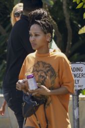 Meagan Good in Casual Outfit in West Hollywood 08/08/2023