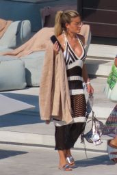 Megan Barton-Hanson in a White Bikini in Mykonos 08/01/2023