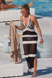 Megan Barton-Hanson in a White Bikini in Mykonos 08/01/2023