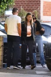 Meredith Mickelson With Her Father Danny Mickelson at Matsuhisa Sushi Restaurant in Beverly Hills 08/15/2023