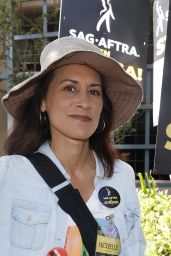 Michelle C. Bonilla – SAG-AFTRA and WGA Strike at Warner Brothers Studios in Burbank 08/18/2023